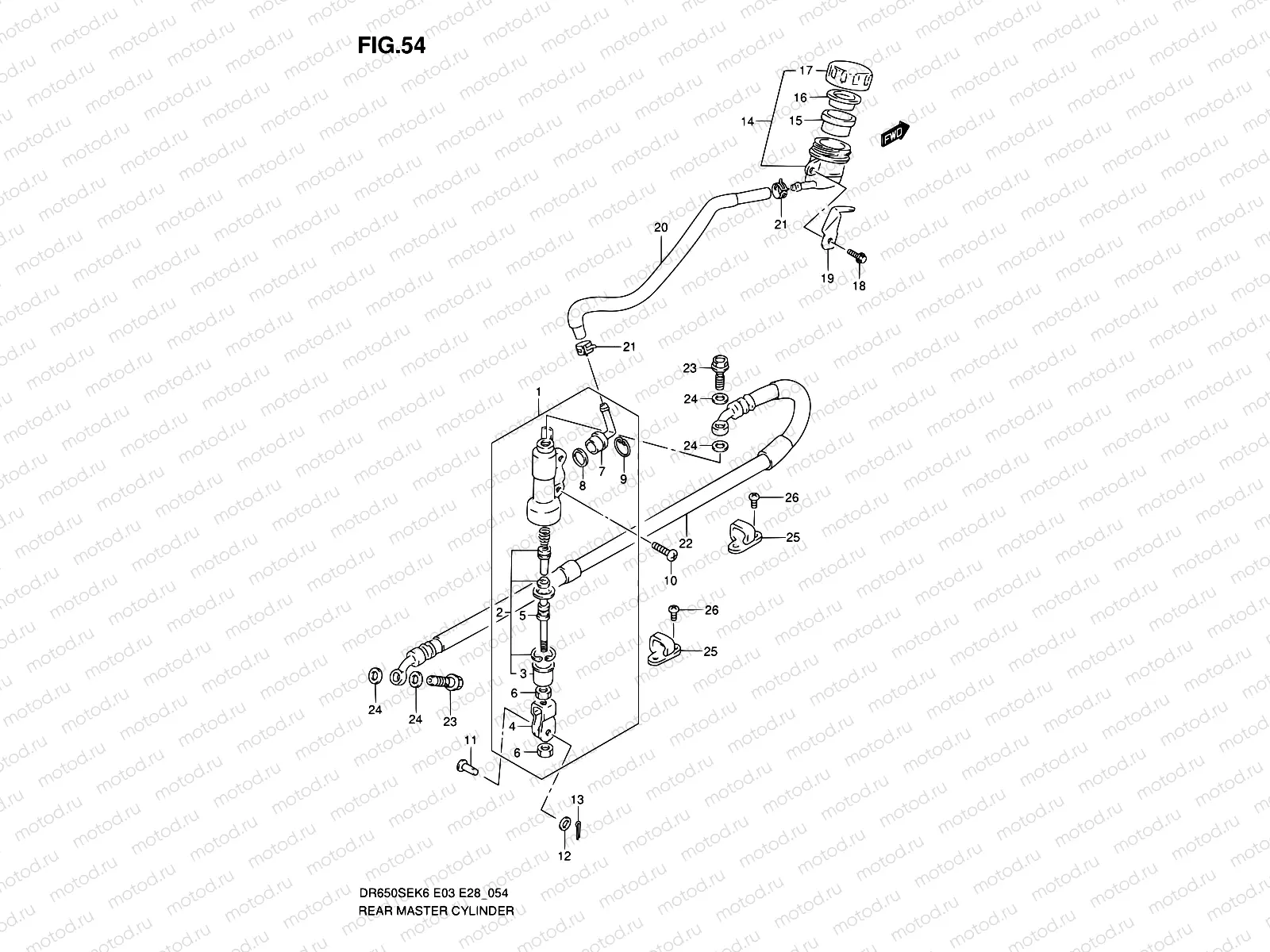 54 - REAR MASTER CYLINDER
