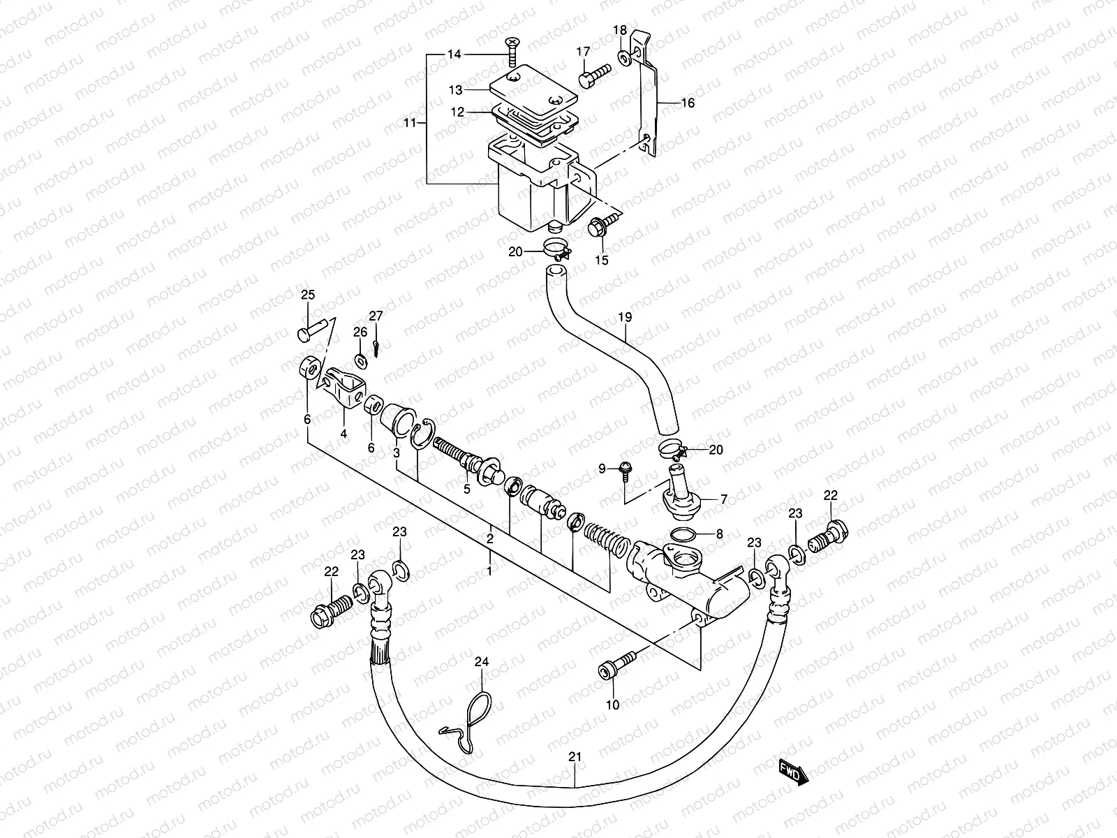 54 - REAR MASTER CYLINDER