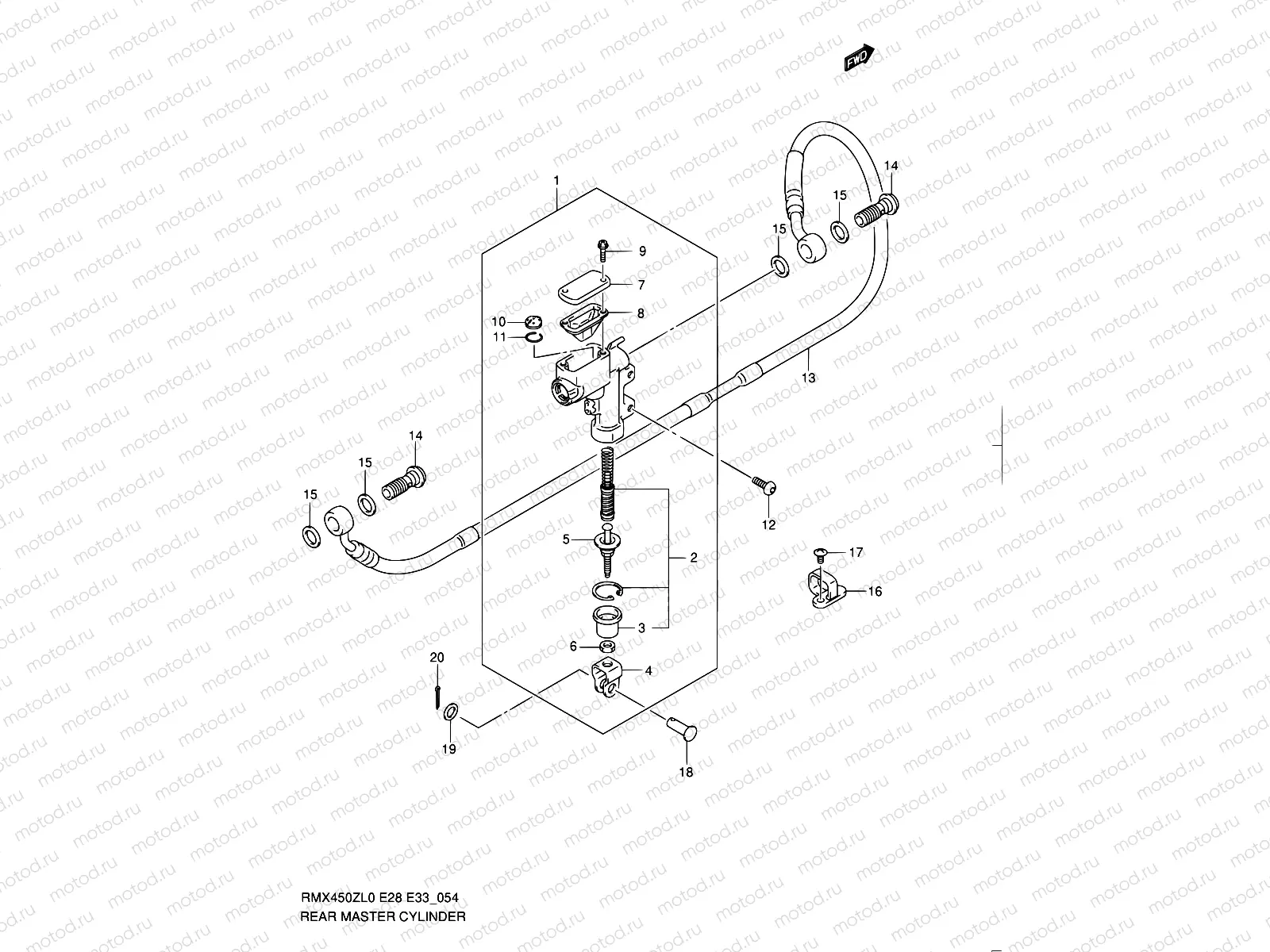 54 - REAR MASTER CYLINDER