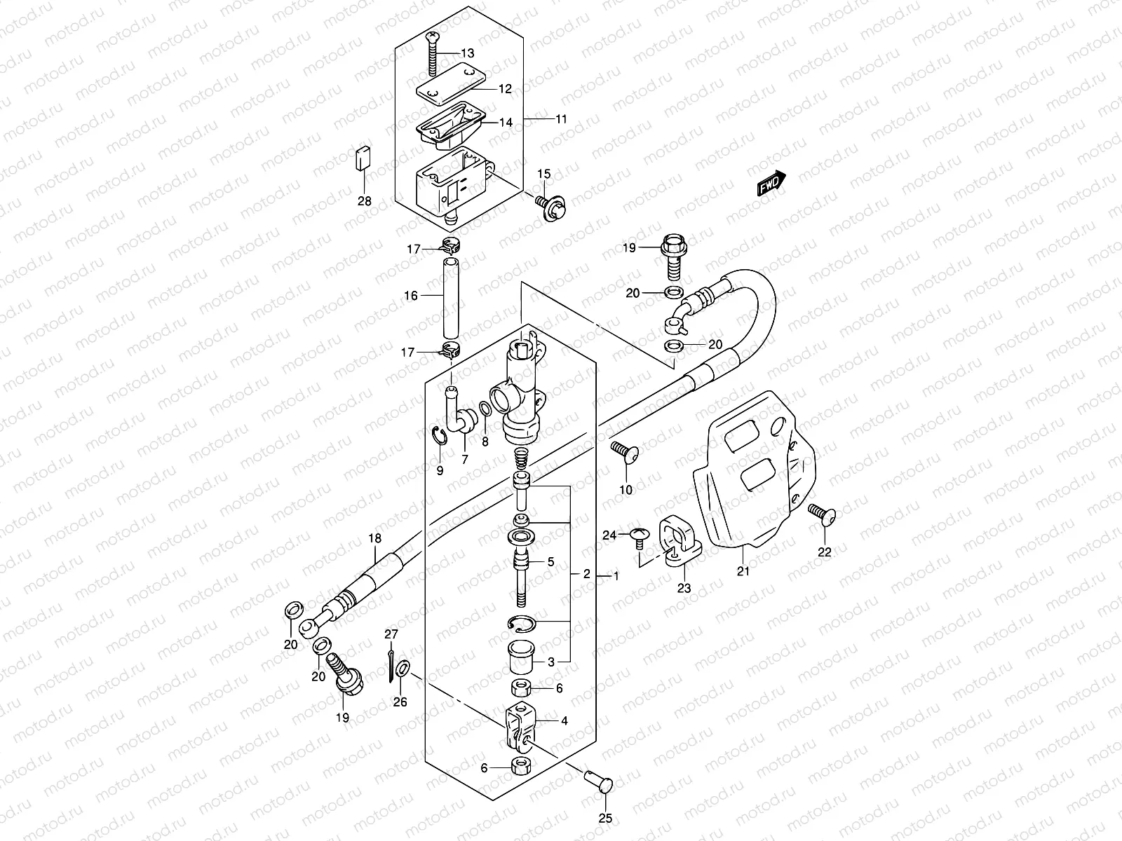 54 - REAR MASTER CYLINDER