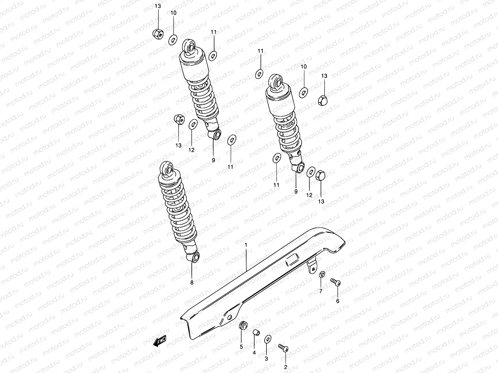 54 - REAR SHOCK ABSOBER