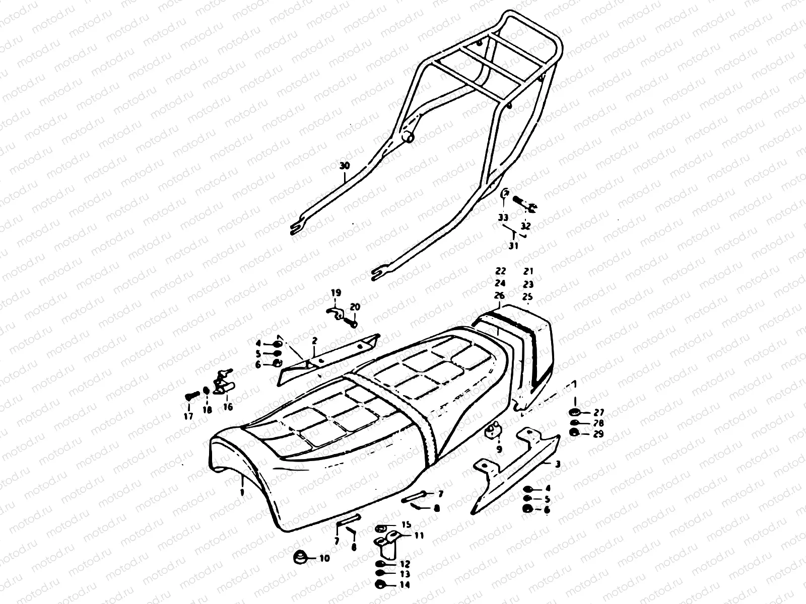 54 - SEAT (MODEL N : ~F.NO. 107281)