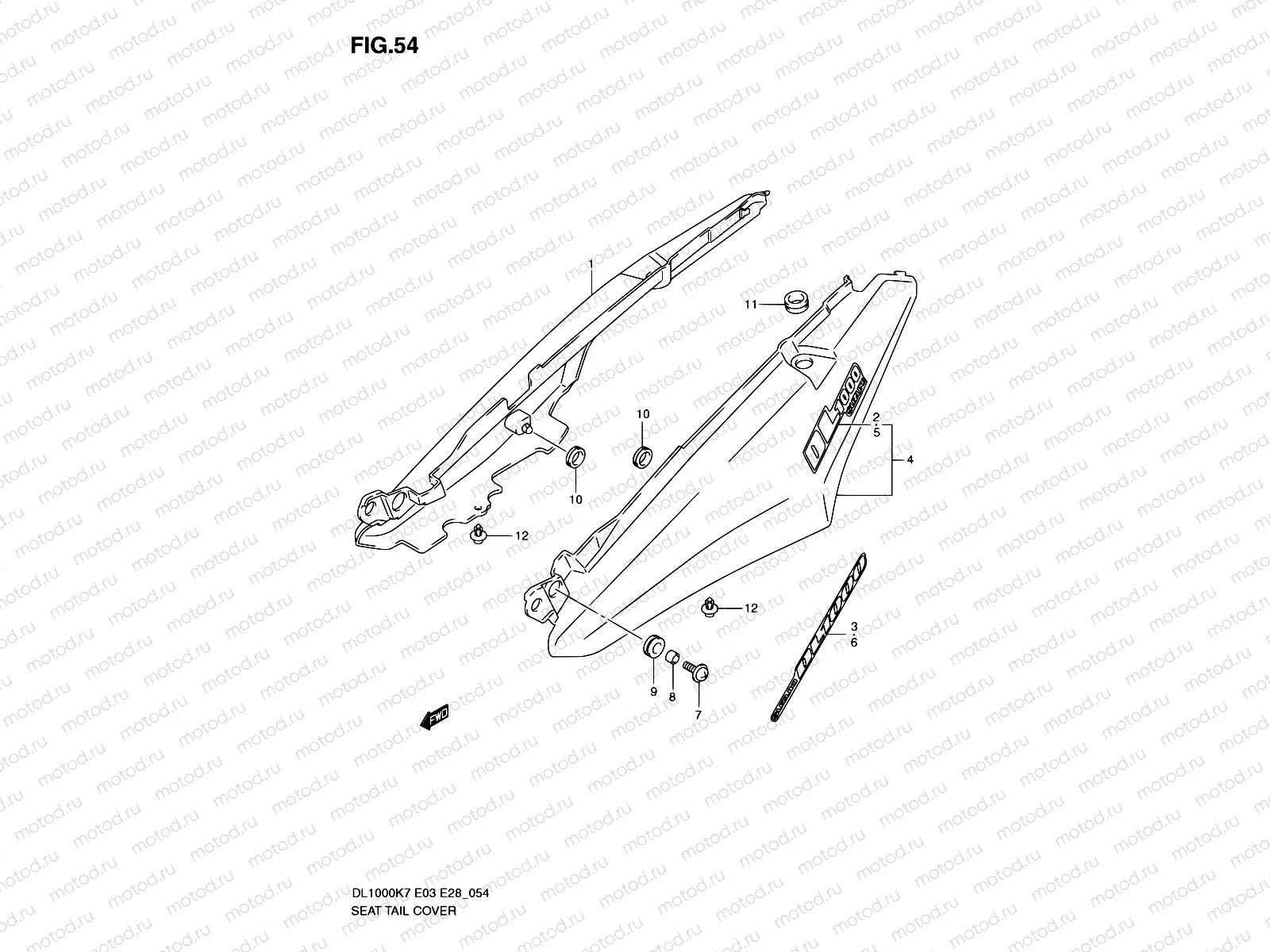 54 - SEAT TAIL COVER