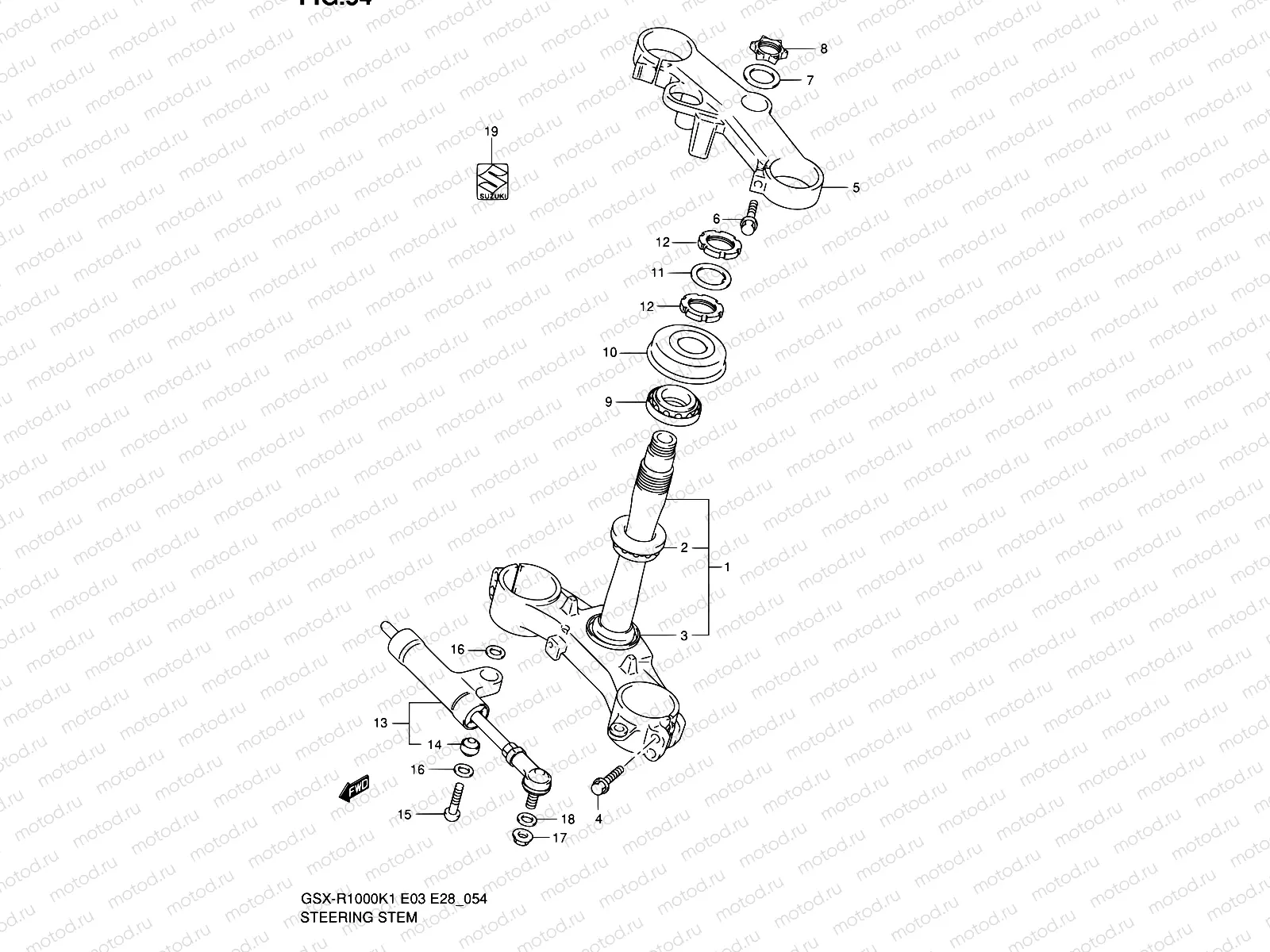 54 - STEERING STEM