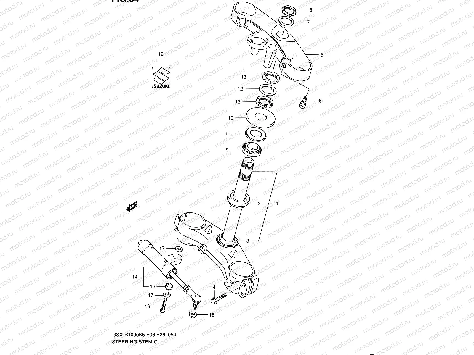 54 - STEERING STEM