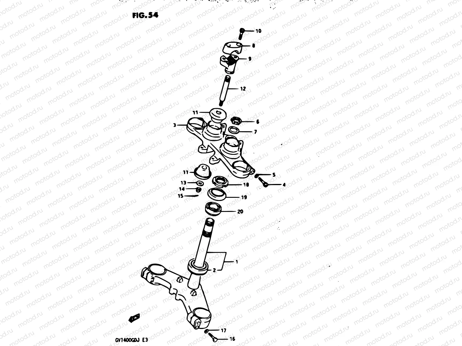 54 - STEERING STEM