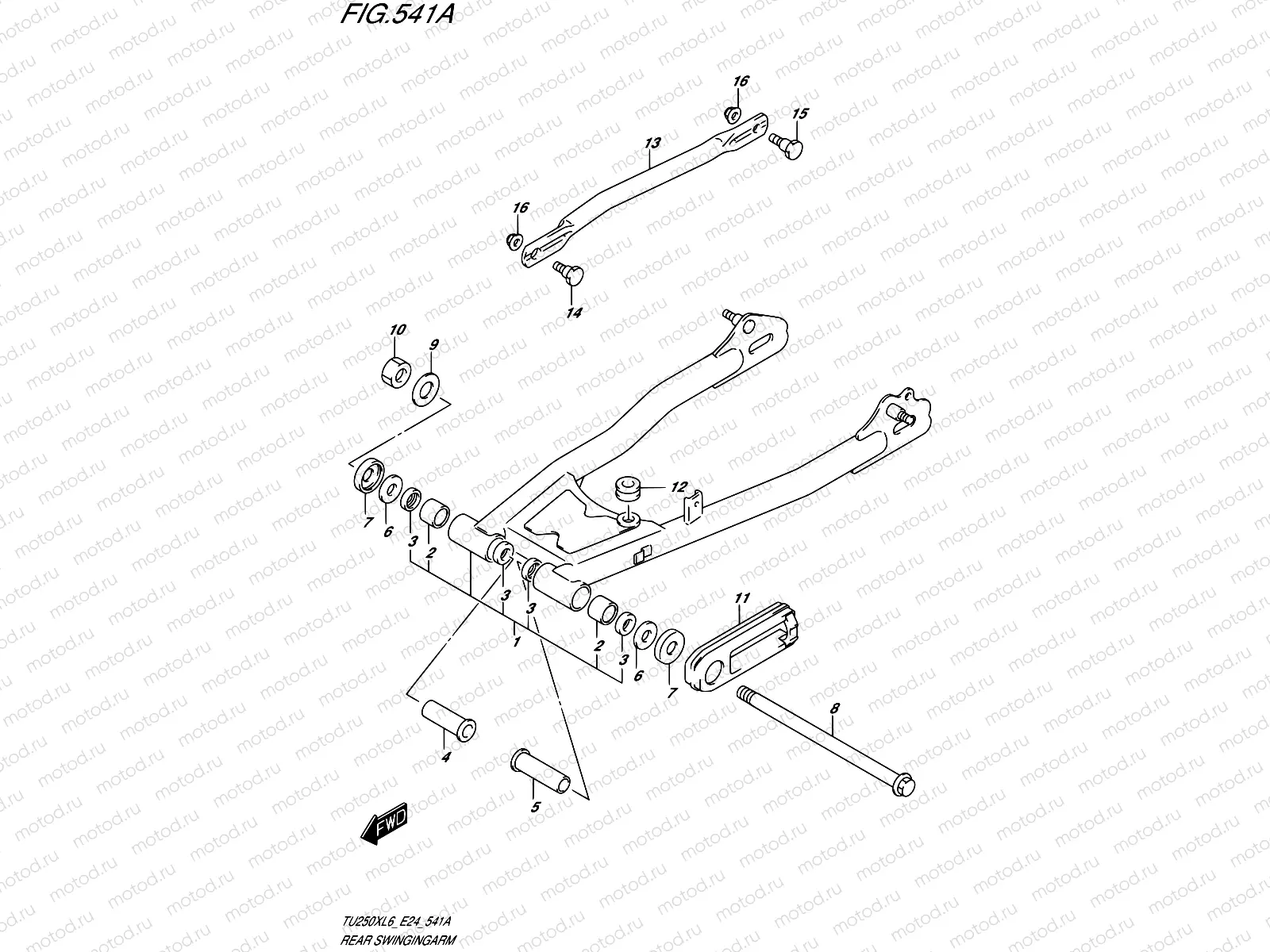 541A - REAR SWINGINGARM