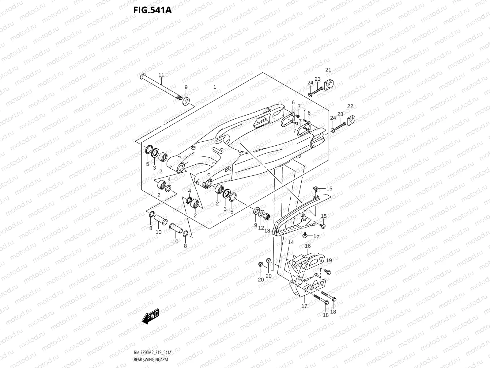 541A - REAR SWINGINGARM
