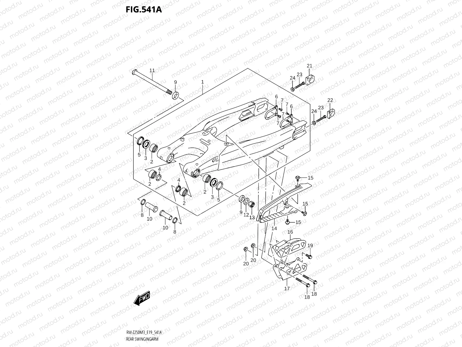 541A - REAR SWINGINGARM