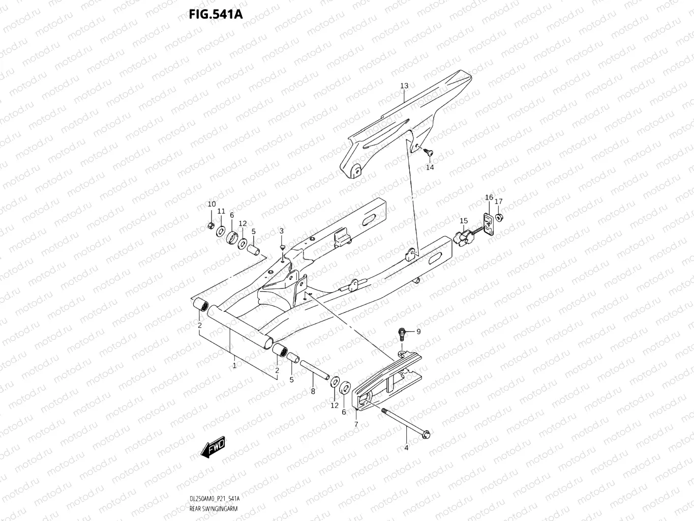 541A - REAR SWINGINGARM