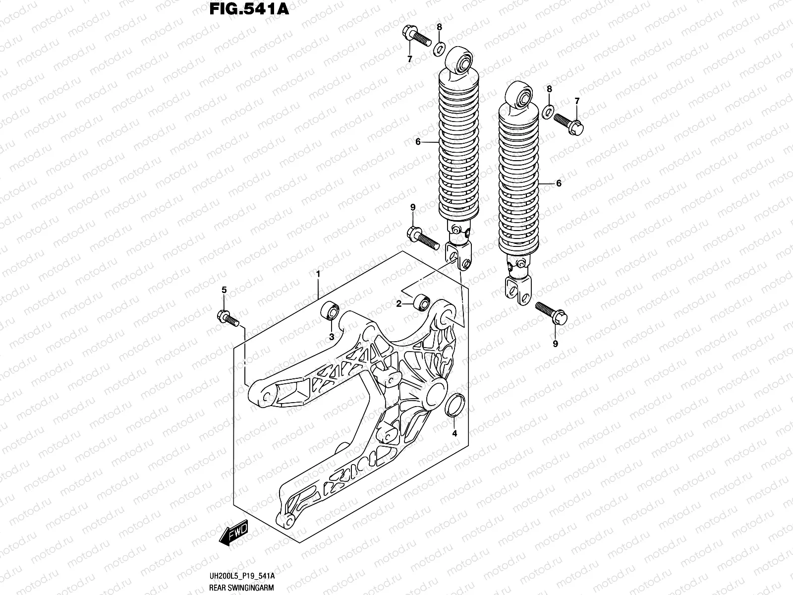 541A - REAR SWINGINGARM