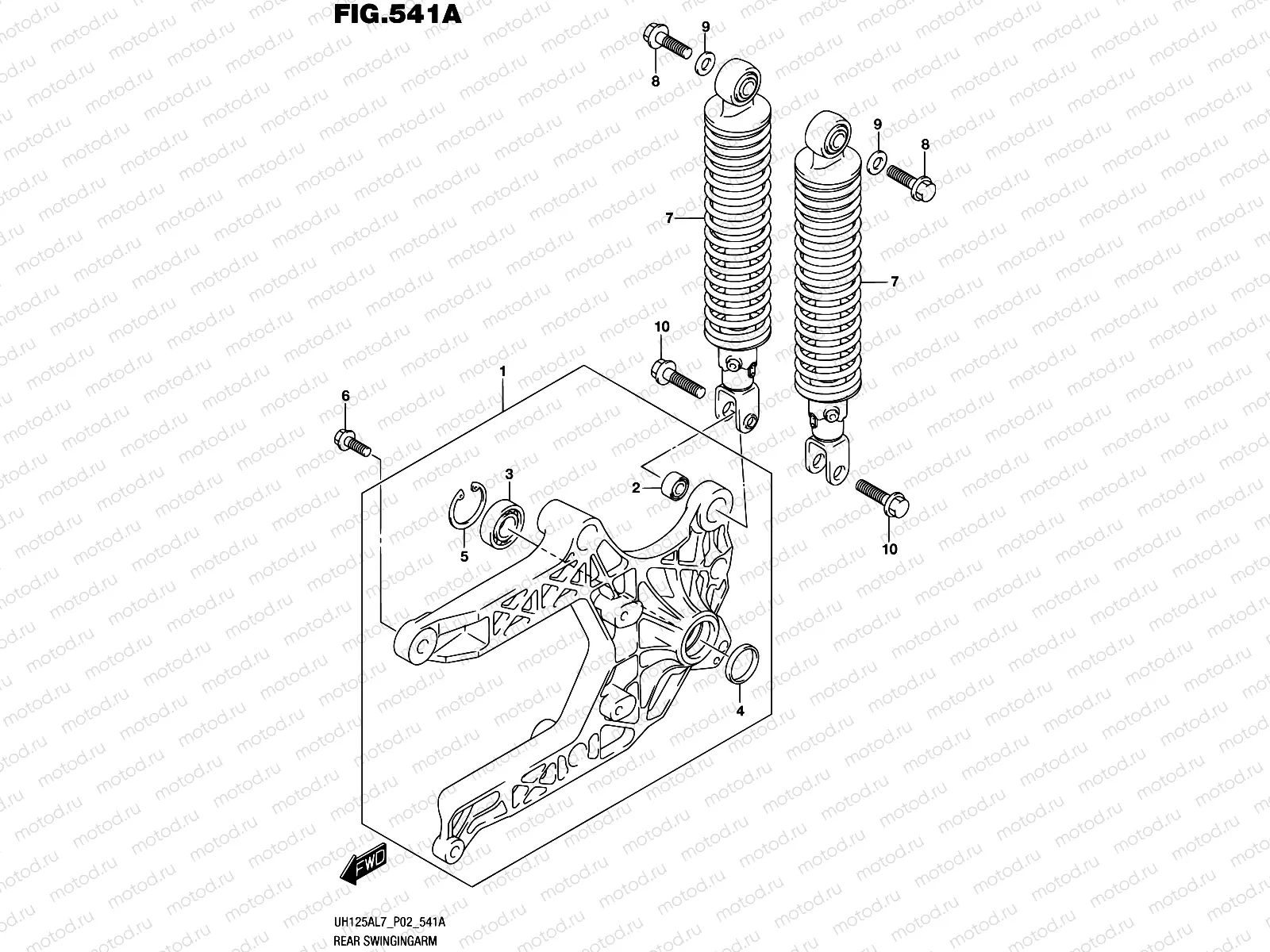 541A - REAR SWINGINGARM