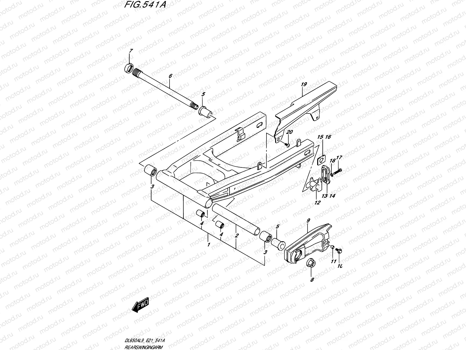 541A - REAR SWINGINGARM