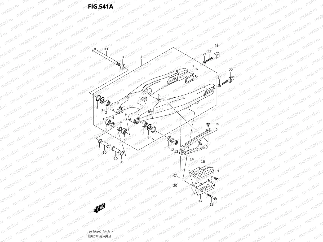 541A - REAR SWINGINGARM