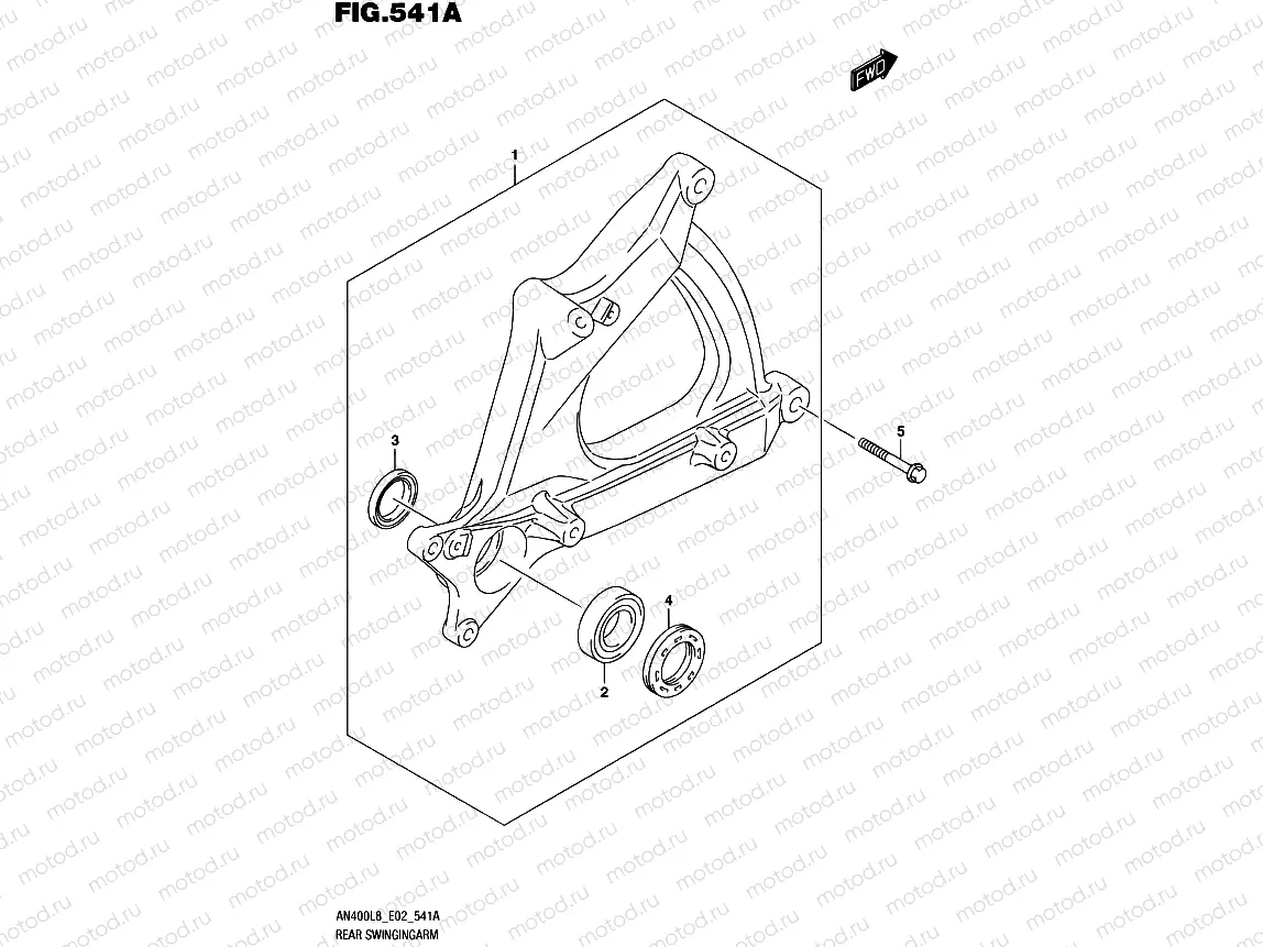 541A - REAR SWINGINGARM