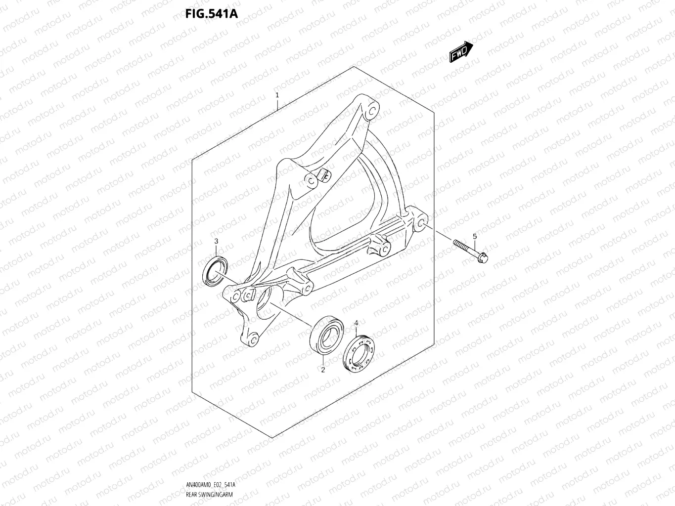 541A - REAR SWINGINGARM