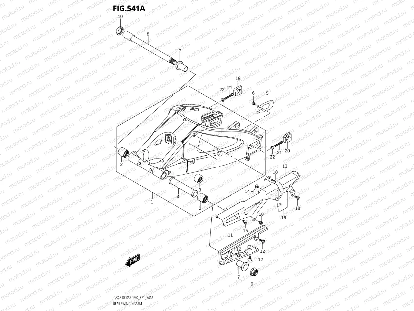 541A - REAR SWINGINGARM