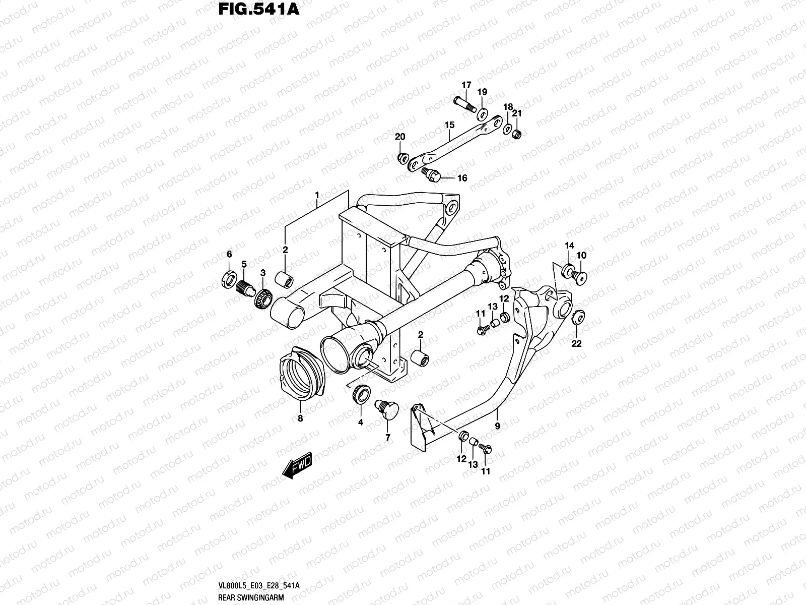 541A - REAR SWINGINGARM