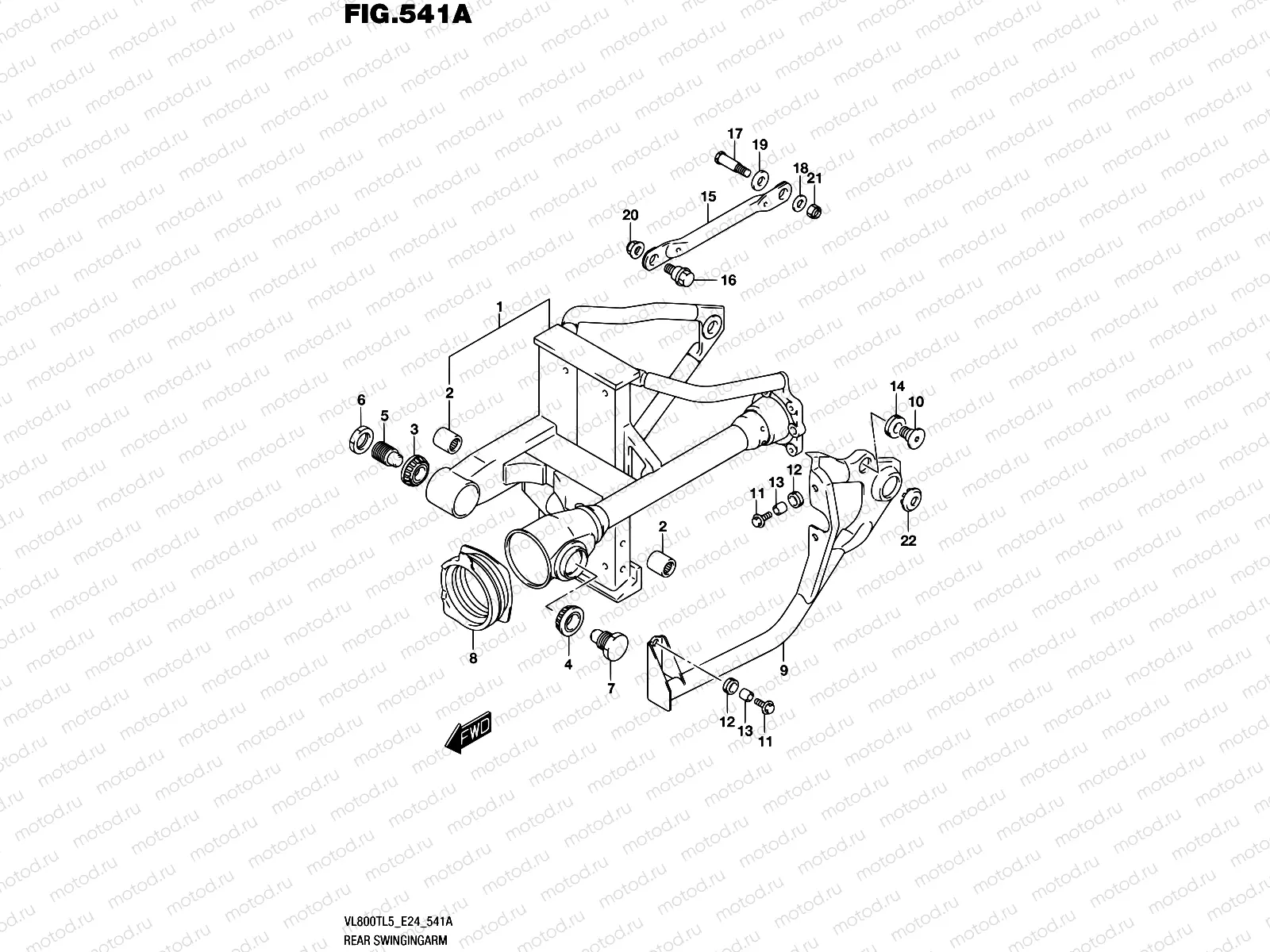 541A - REAR SWINGINGARM