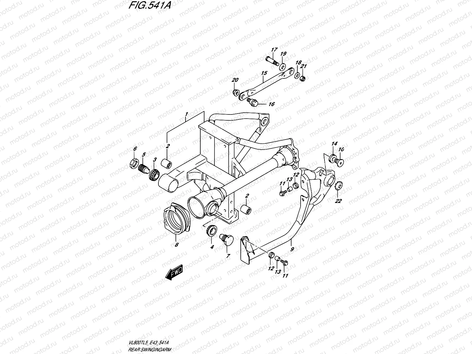 541A - REAR SWINGINGARM