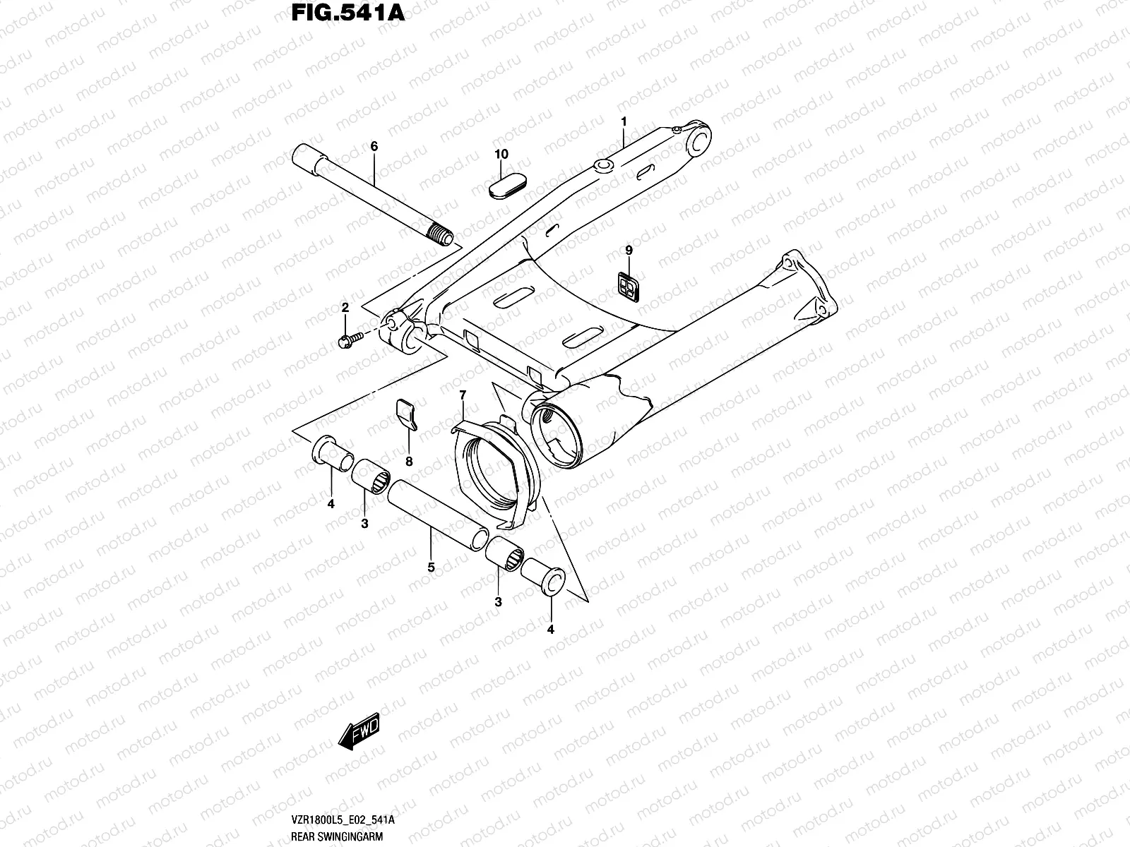 541A - REAR SWINGINGARM