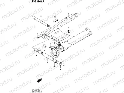 541A - REAR SWINGINGARM