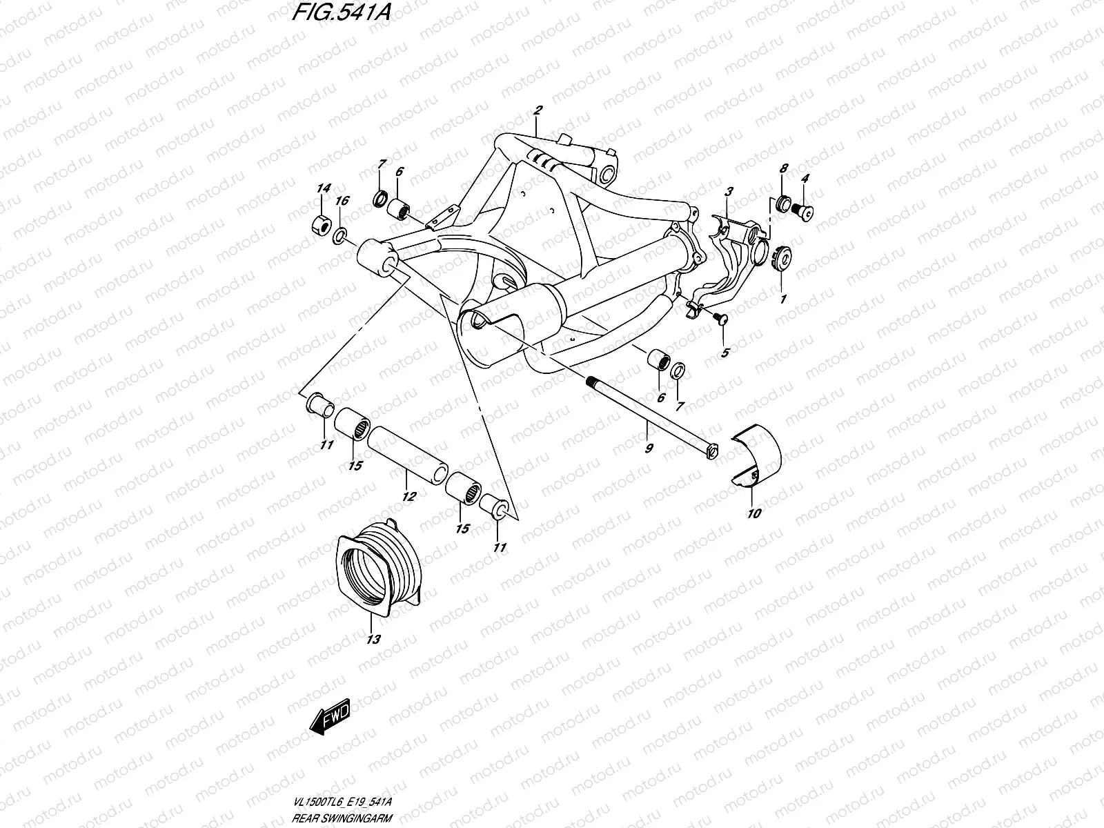 541A - REAR SWINGINGARM