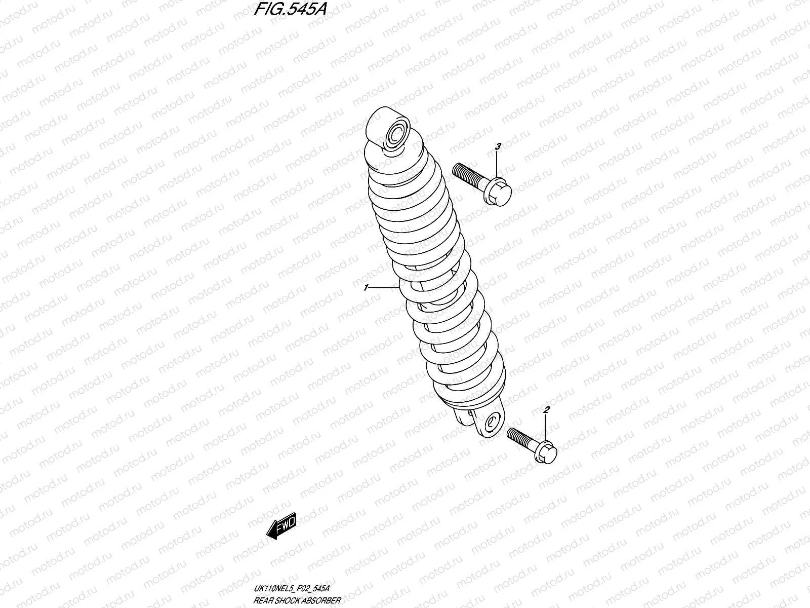545A - REAR SHOCK ABSORBER