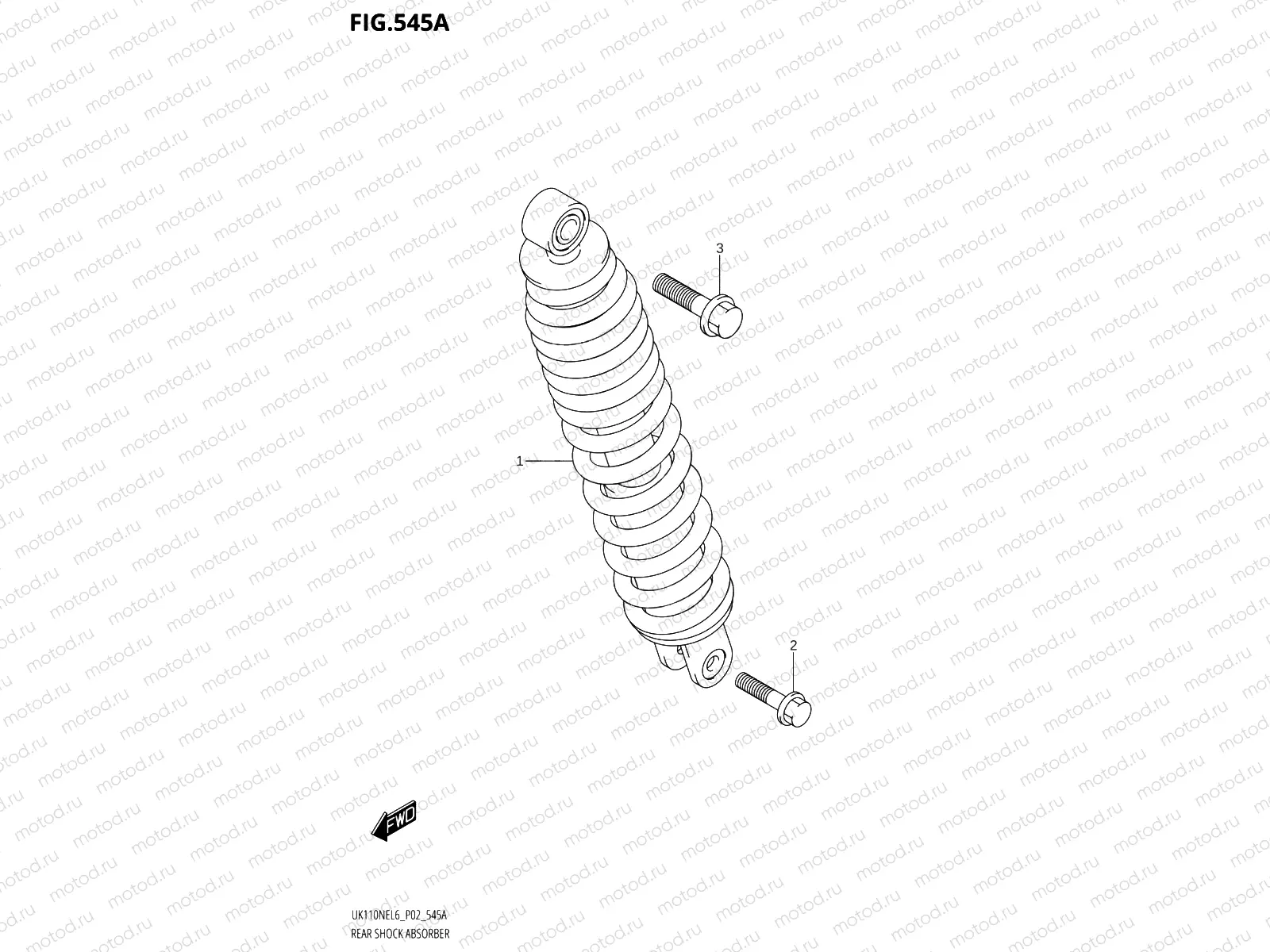 545A - REAR SHOCK ABSORBER