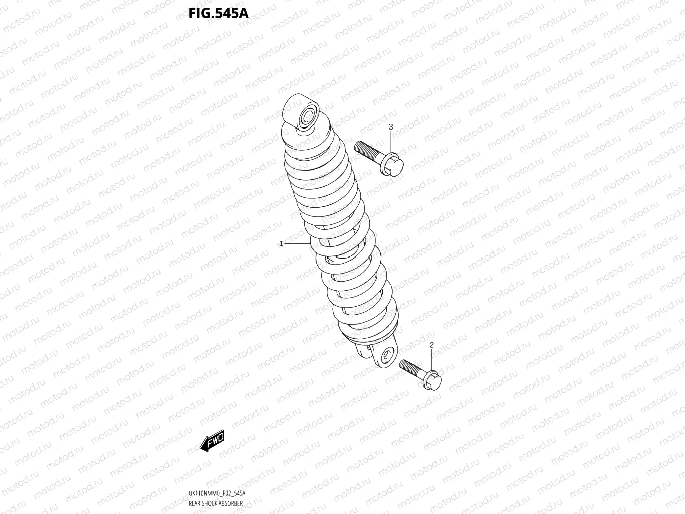 545A - REAR SHOCK ABSORBER
