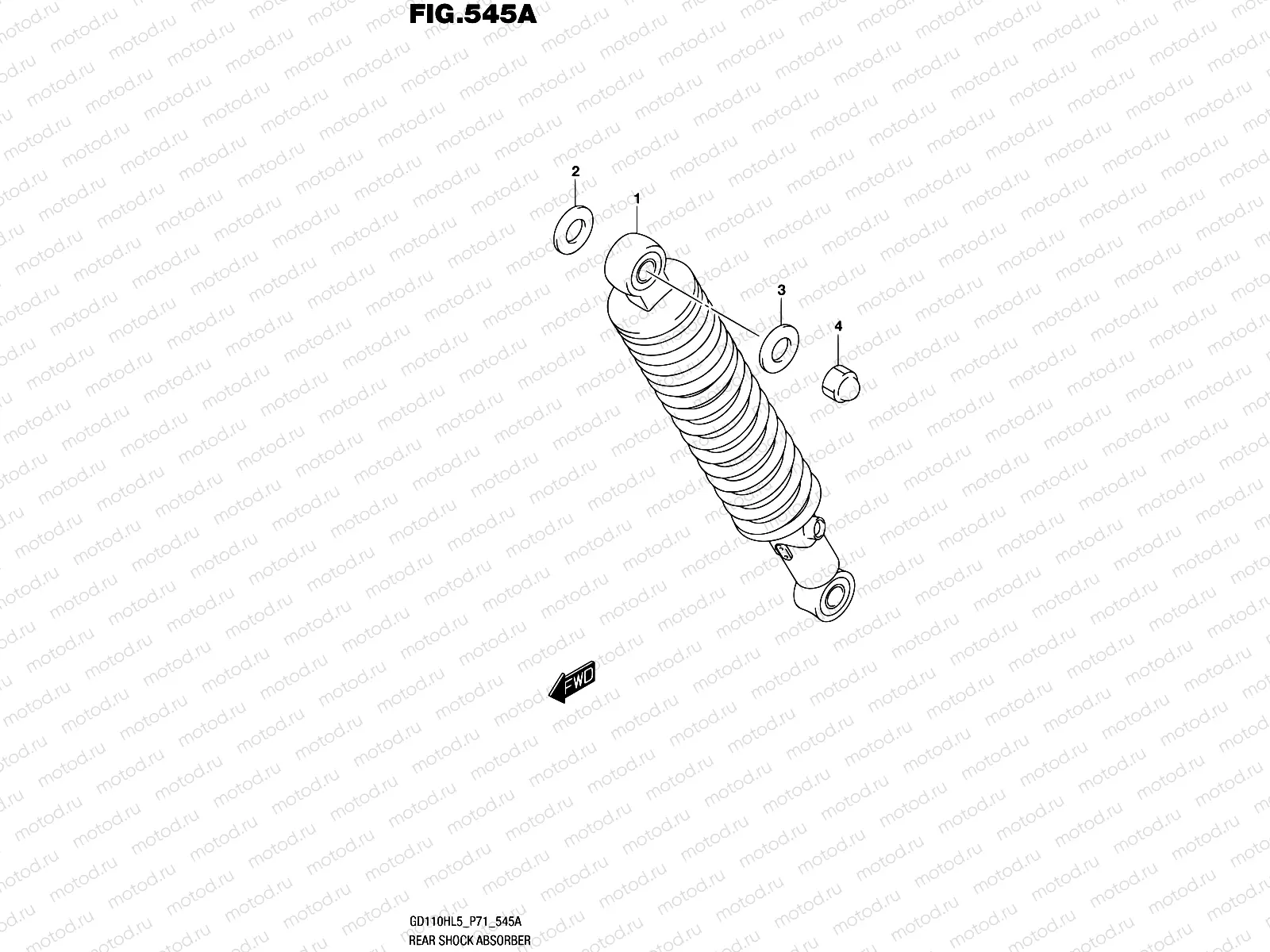 545A - REAR SHOCK ABSORBER