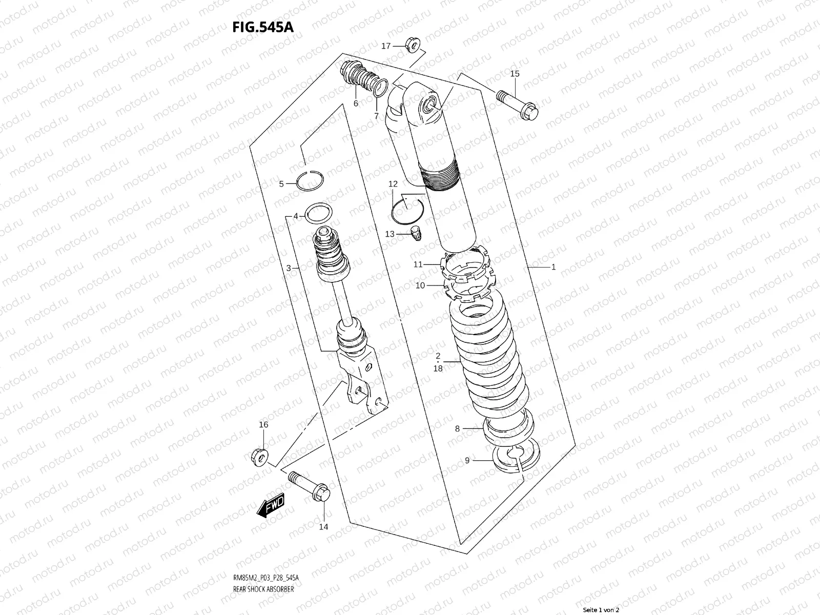 545A - REAR SHOCK ABSORBER