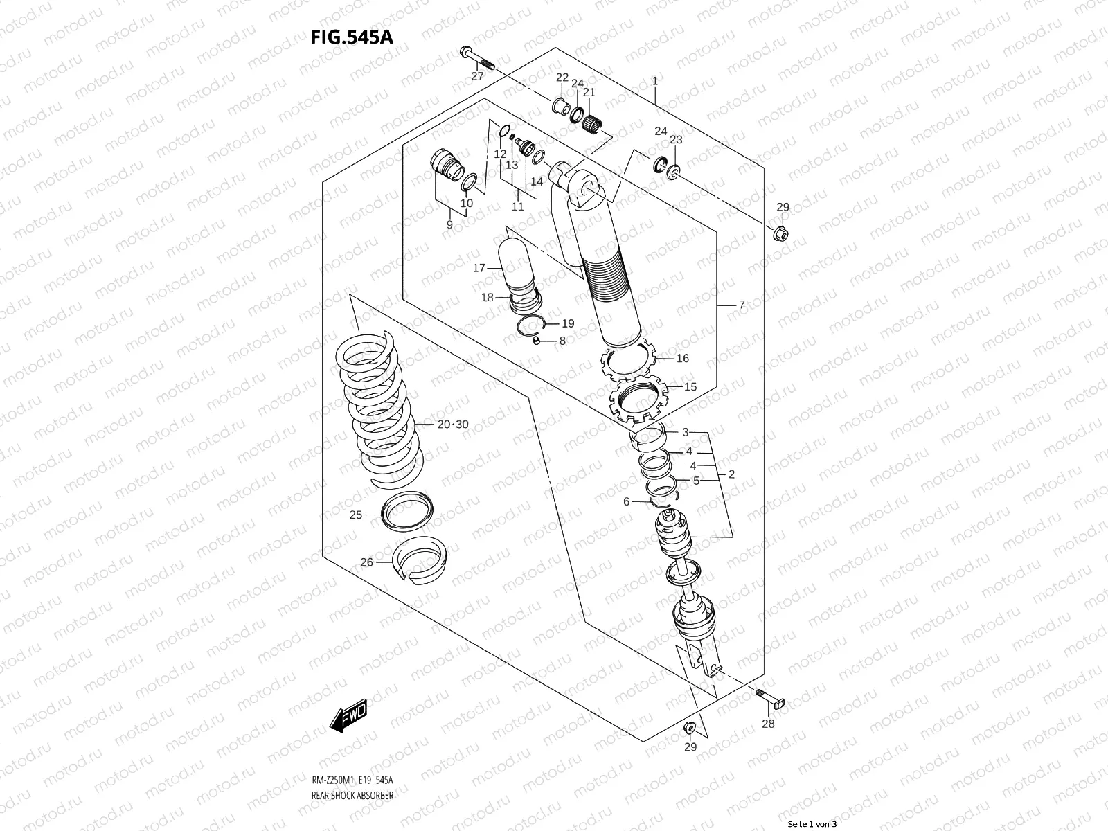 545A - REAR SHOCK ABSORBER