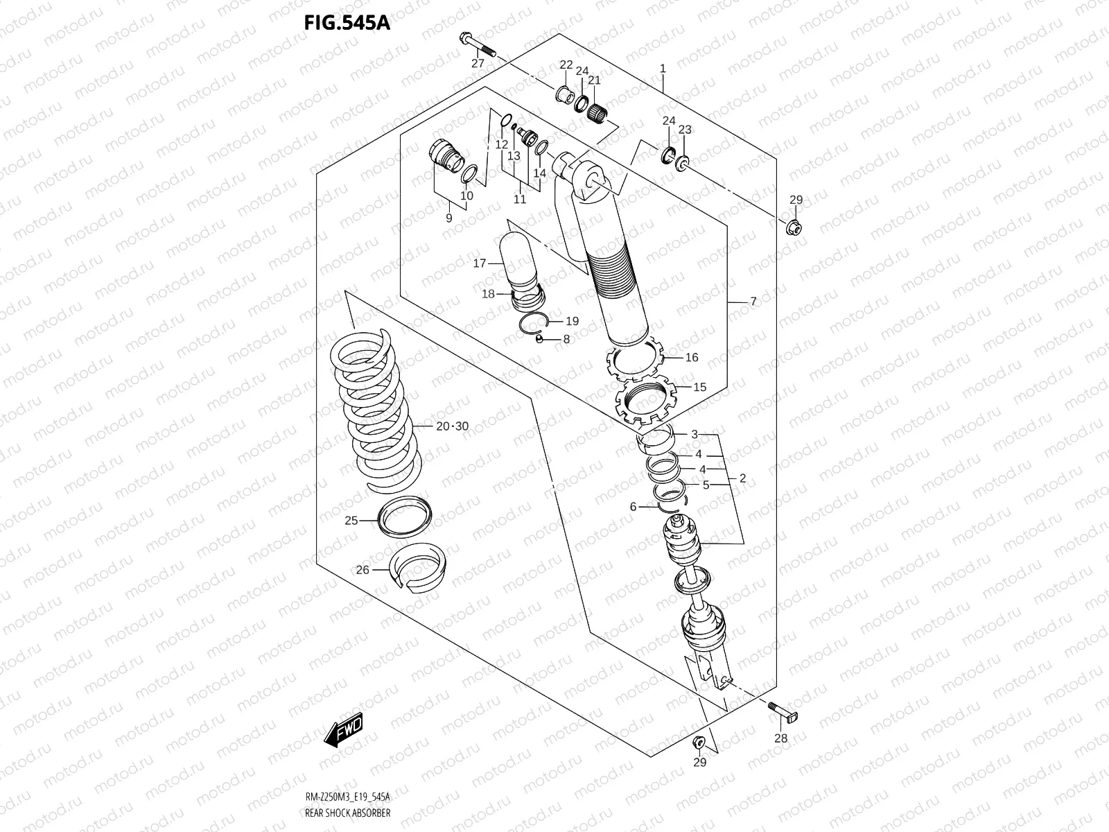 545A - REAR SHOCK ABSORBER