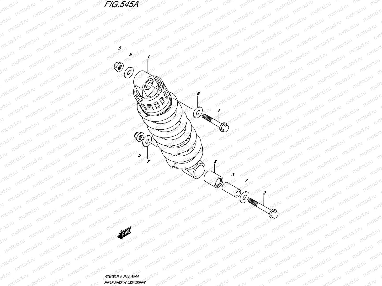 545A - REAR SHOCK ABSORBER