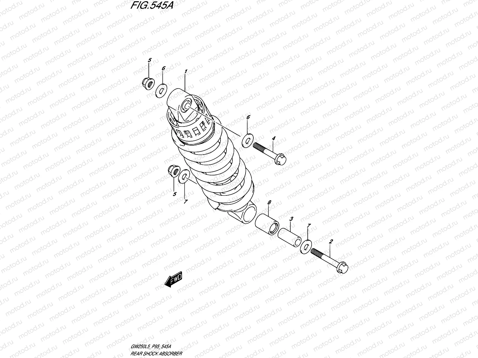545A - REAR SHOCK ABSORBER