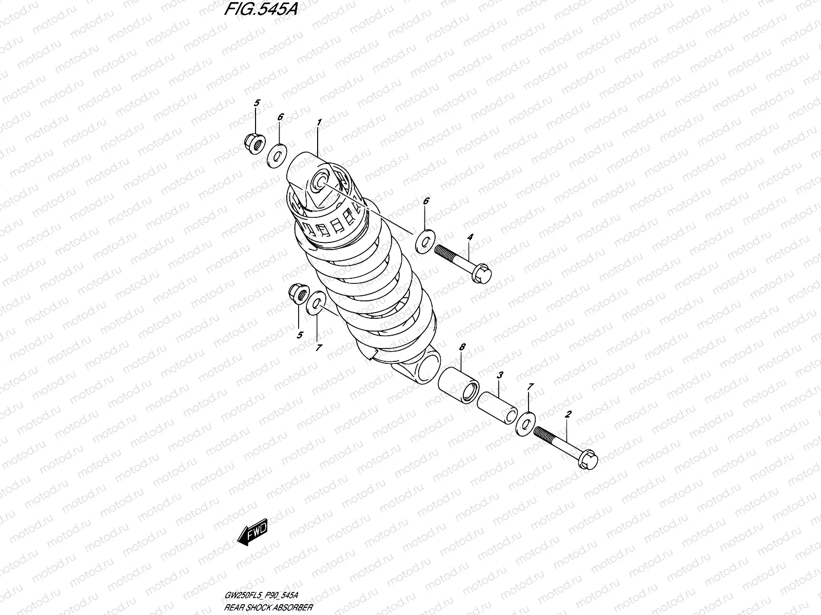 545A - REAR SHOCK ABSORBER