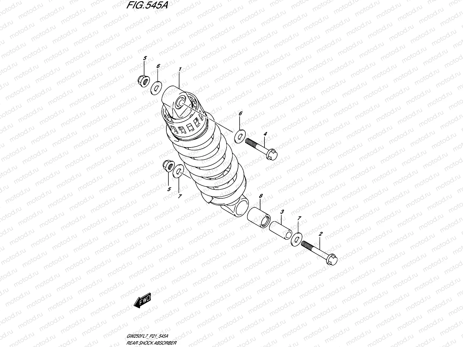 545A - REAR SHOCK ABSORBER