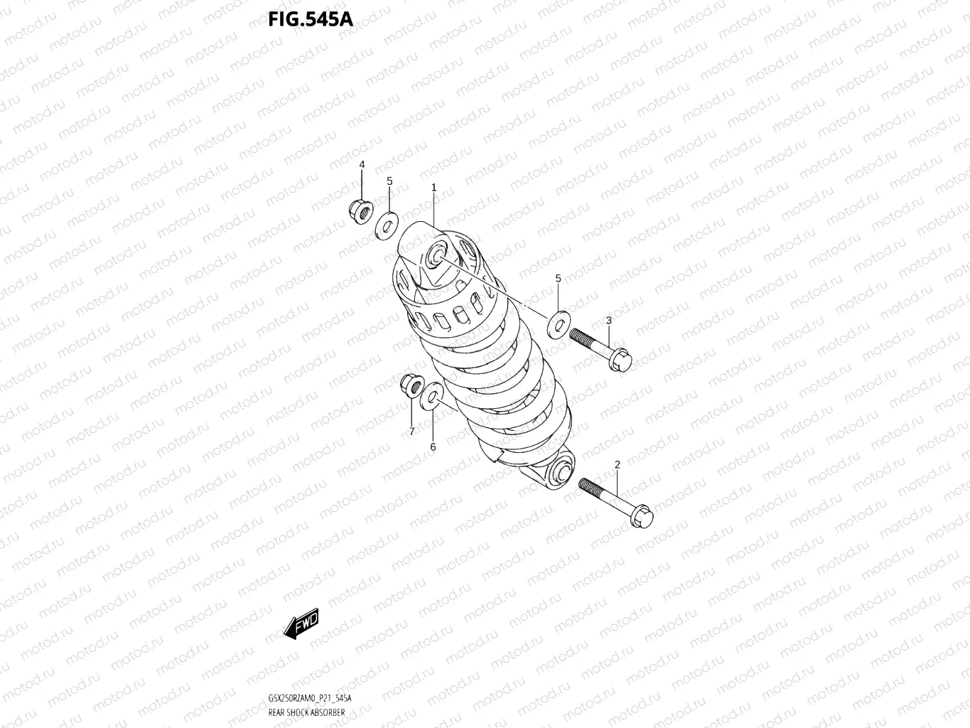 545A - REAR SHOCK ABSORBER