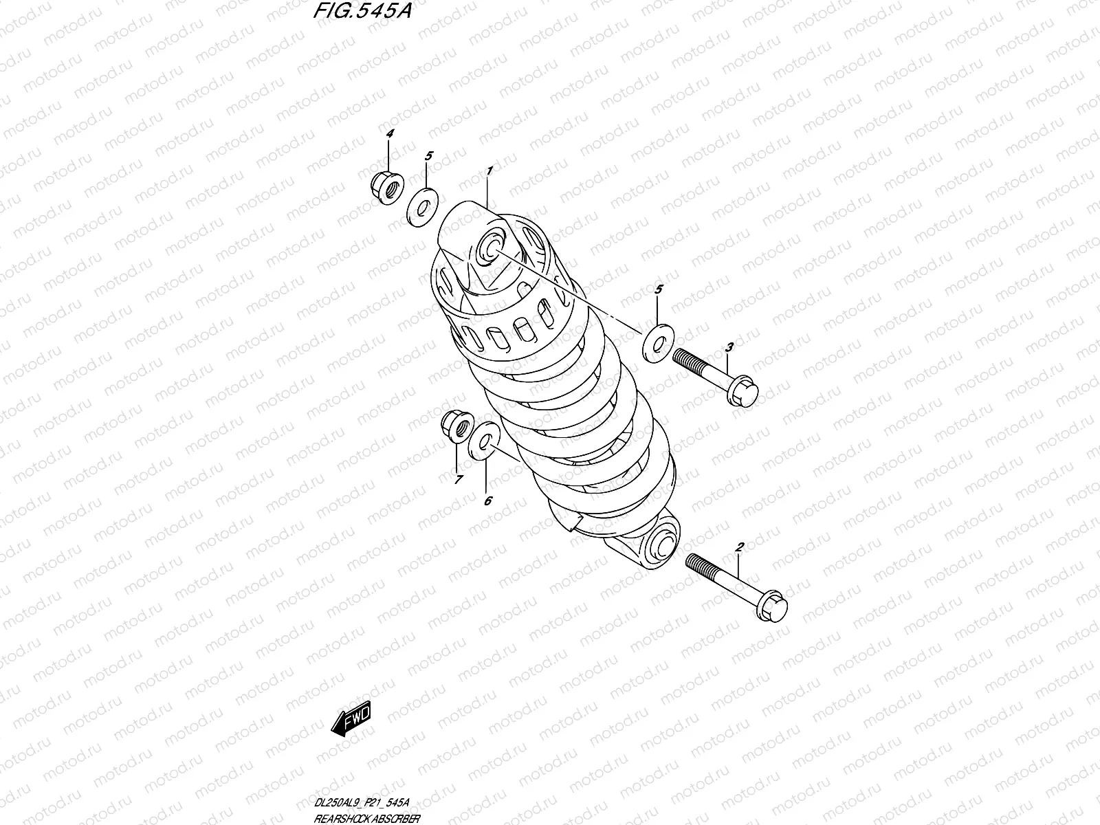 545A - REAR SHOCK ABSORBER