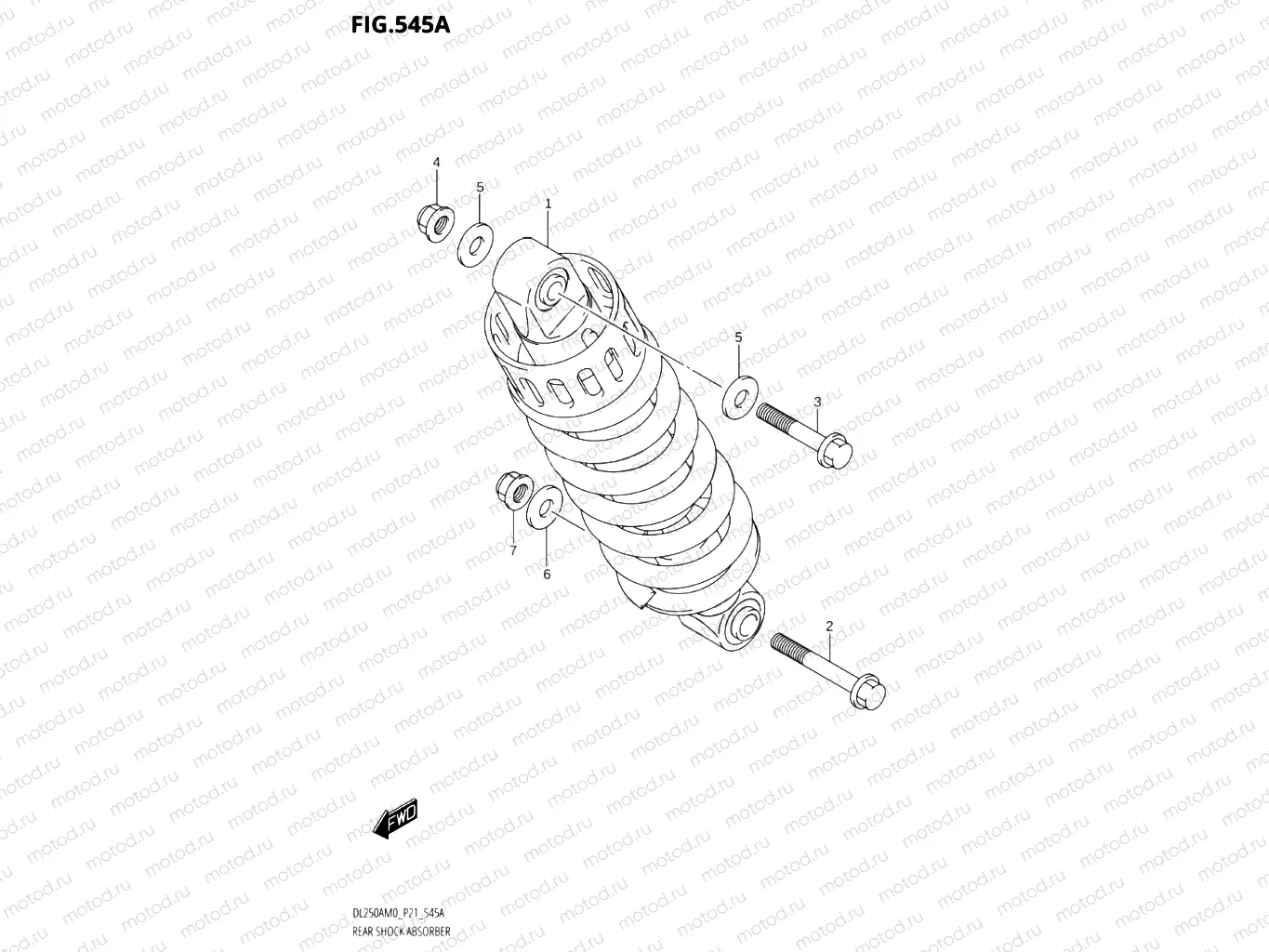 545A - REAR SHOCK ABSORBER