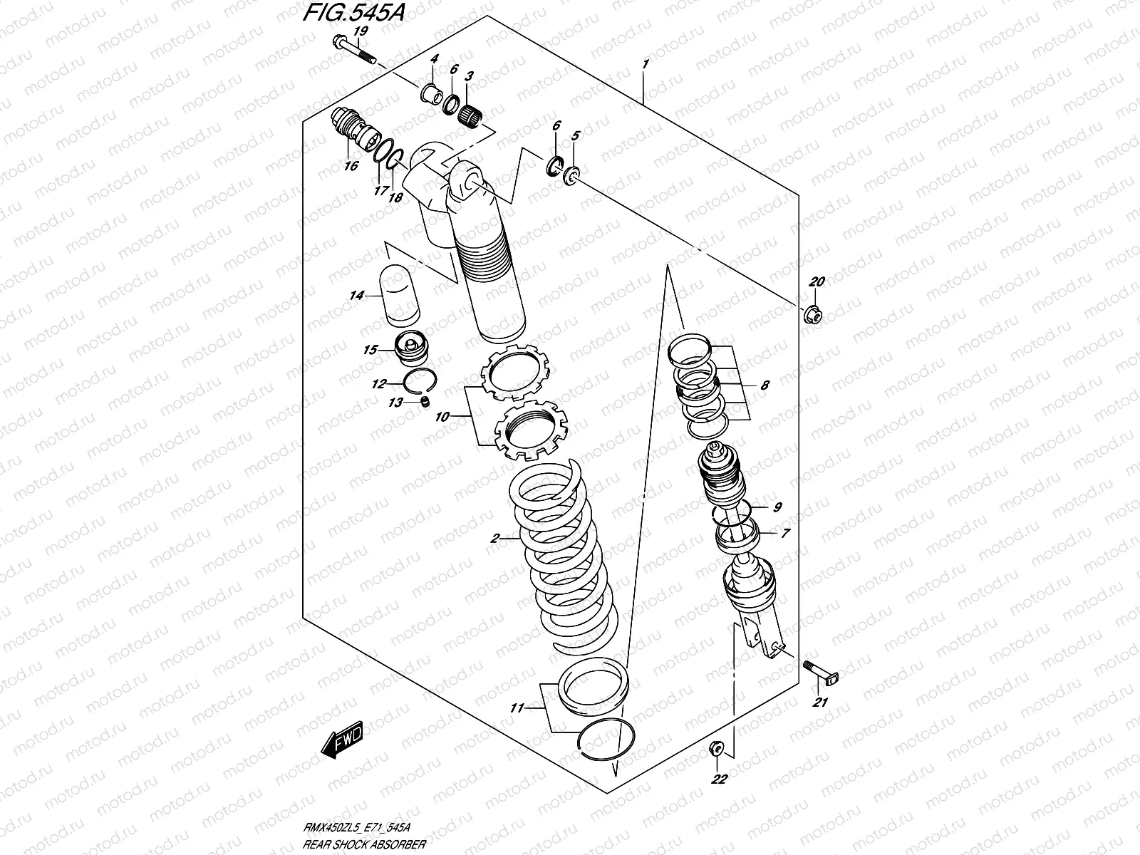 545A - REAR SHOCK ABSORBER