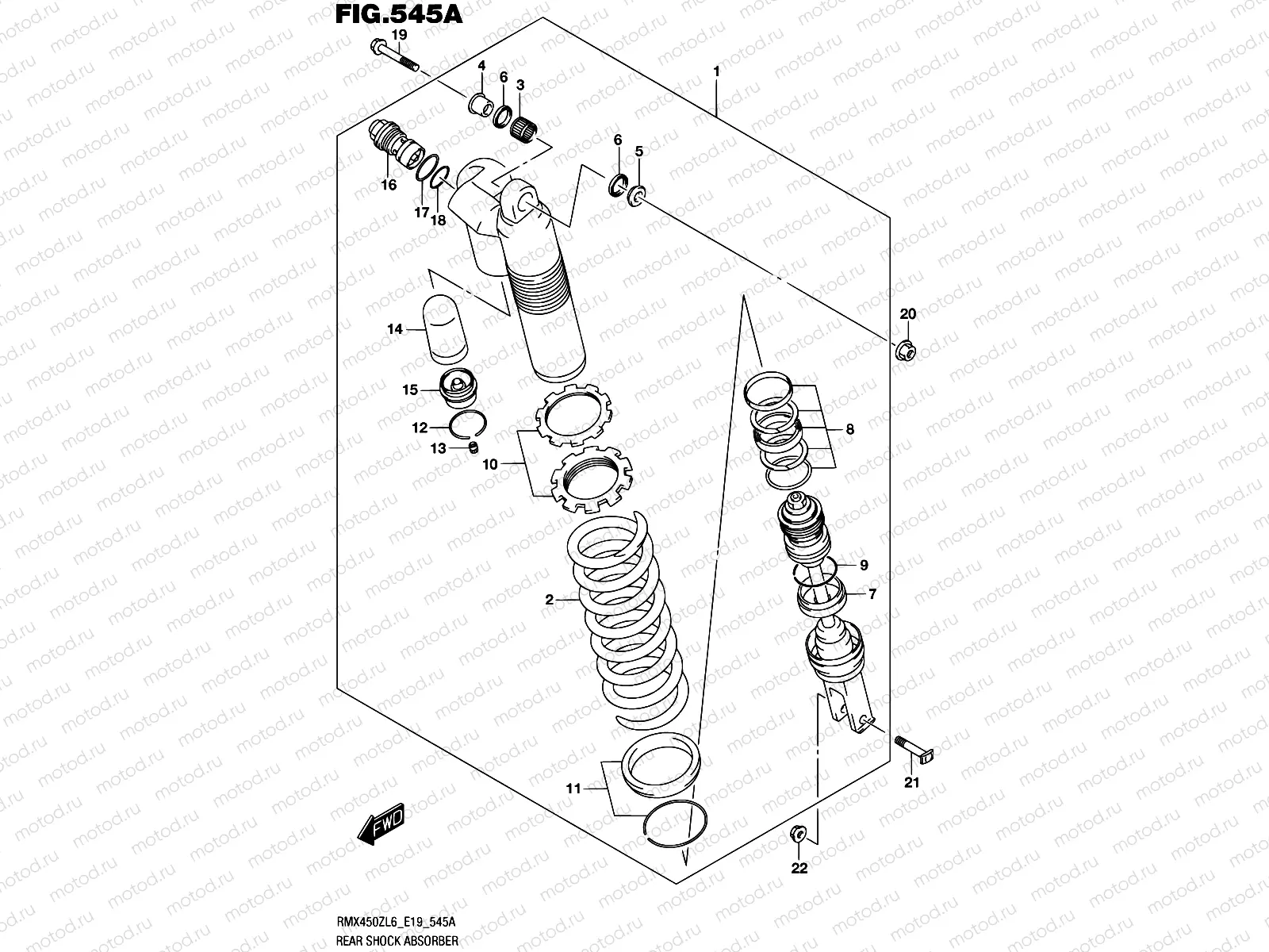 545A - REAR SHOCK ABSORBER