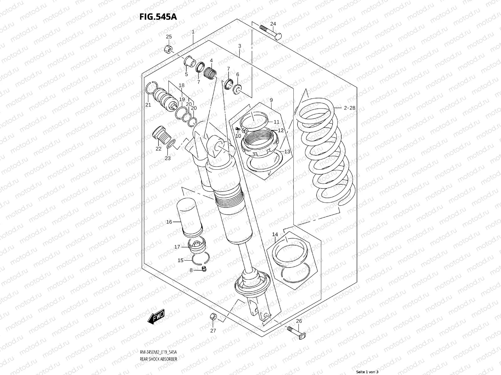 545A - REAR SHOCK ABSORBER