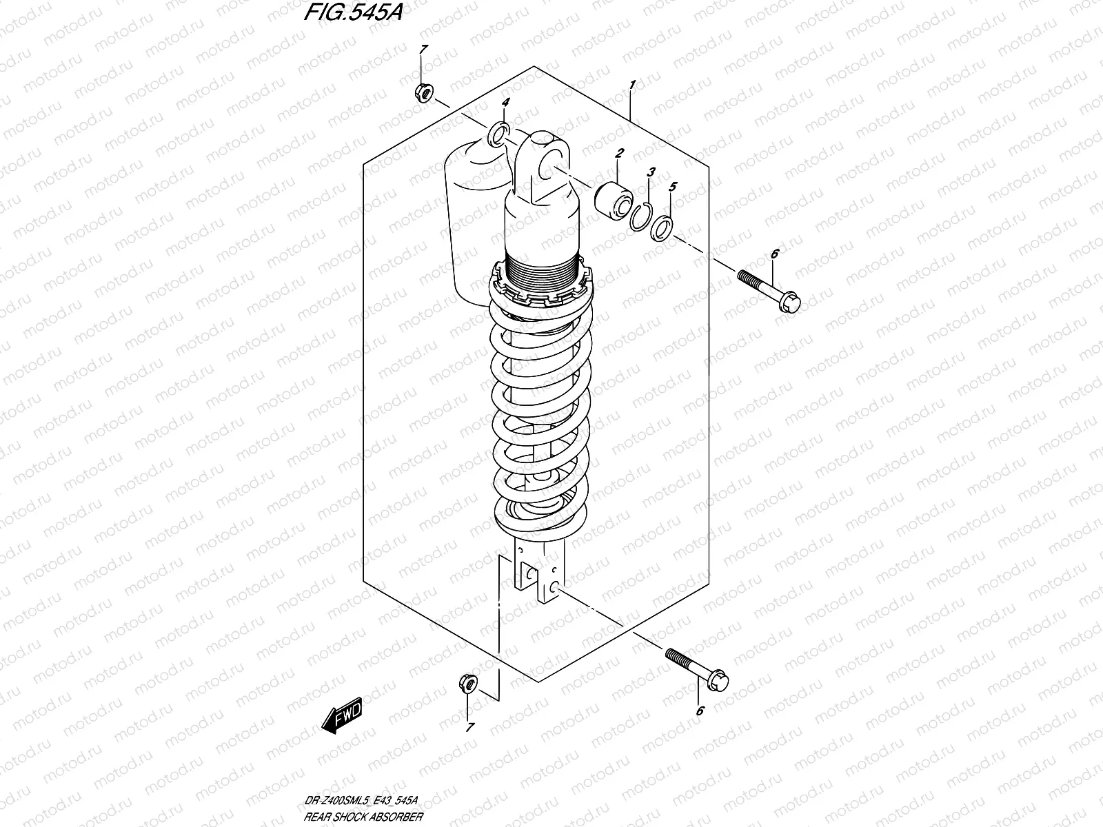 545A - REAR SHOCK ABSORBER