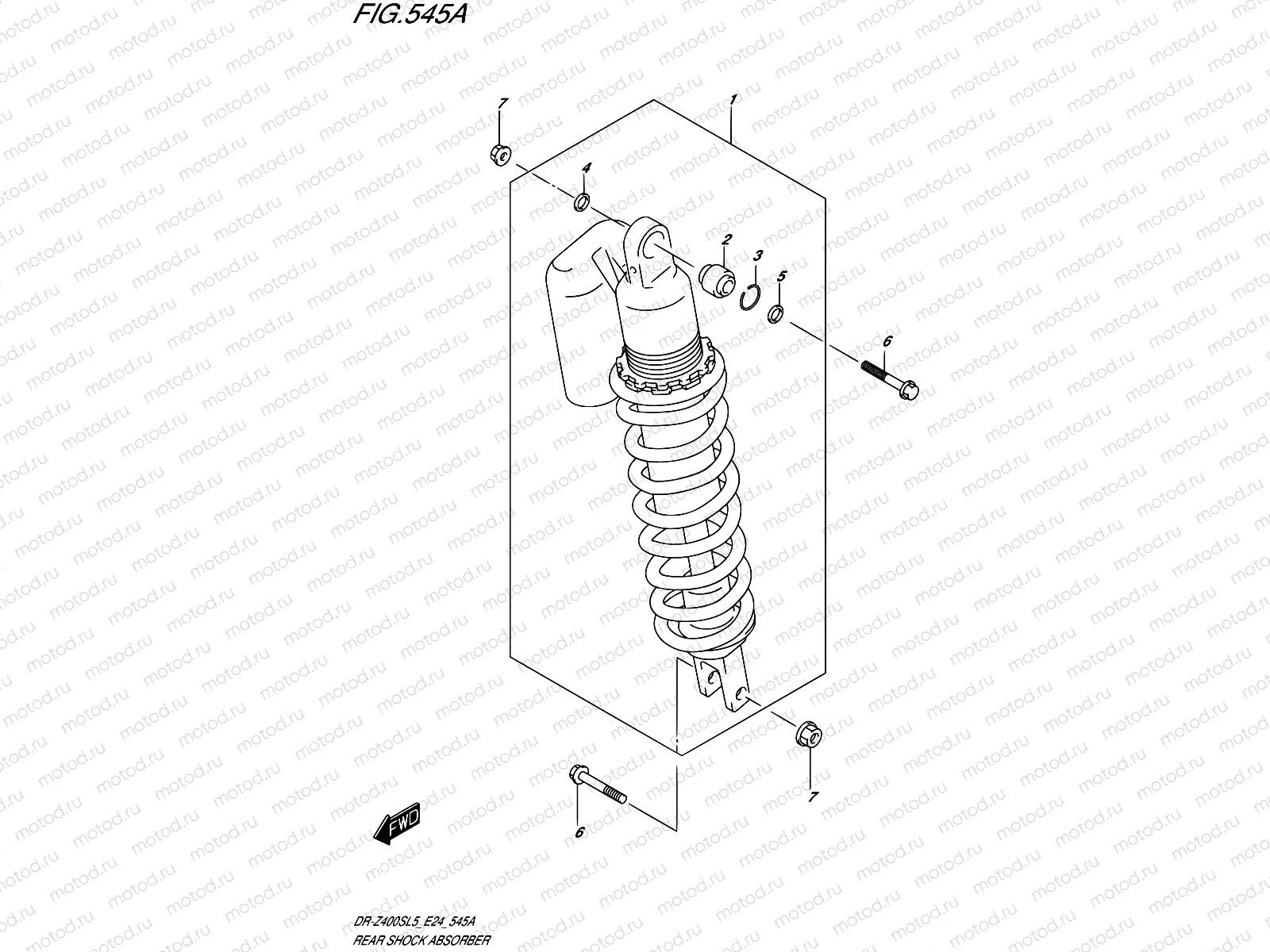 545A - REAR SHOCK ABSORBER