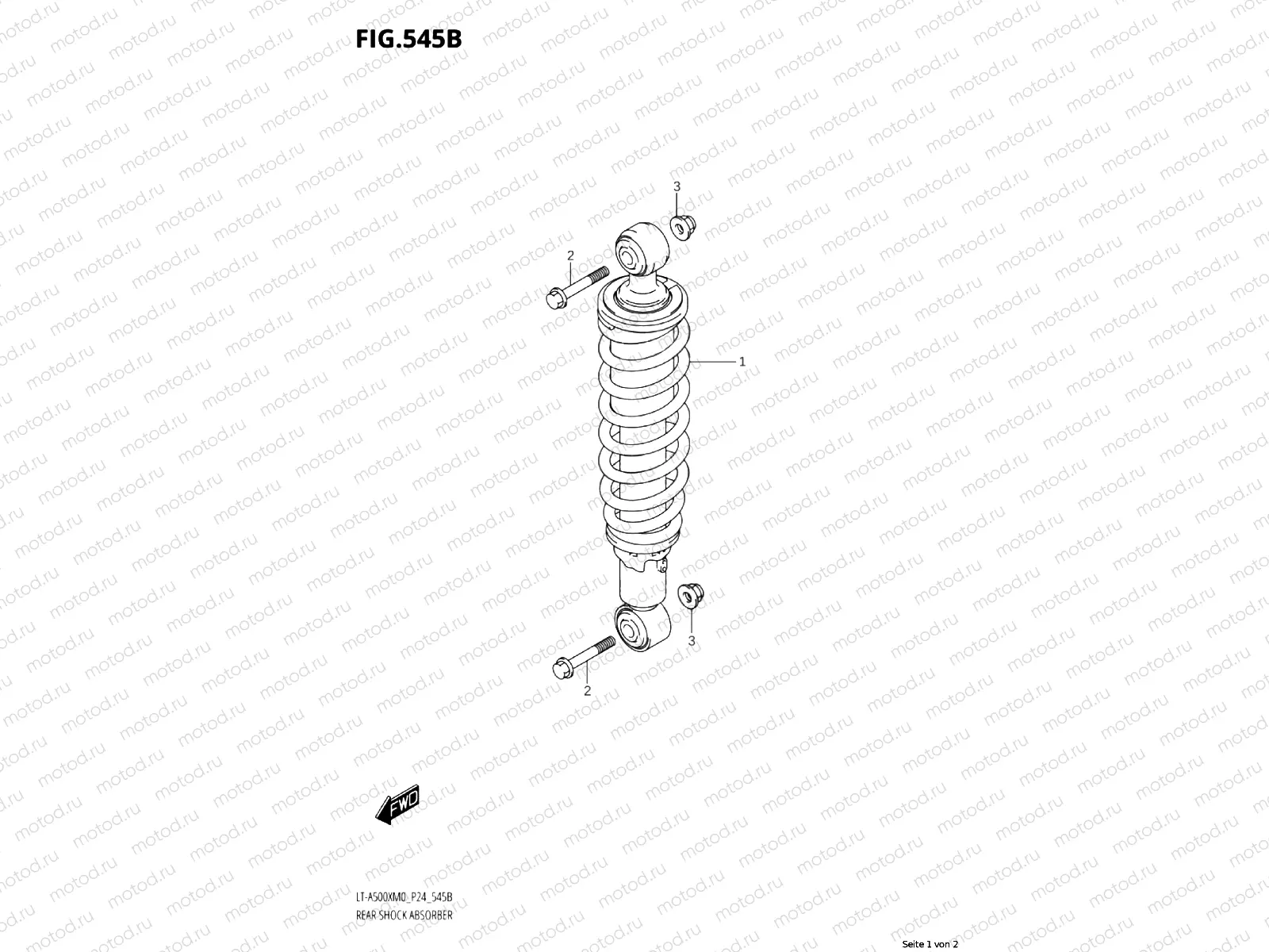 545B - REAR SHOCK ABSORBER (LT-A500XPM0 P24)