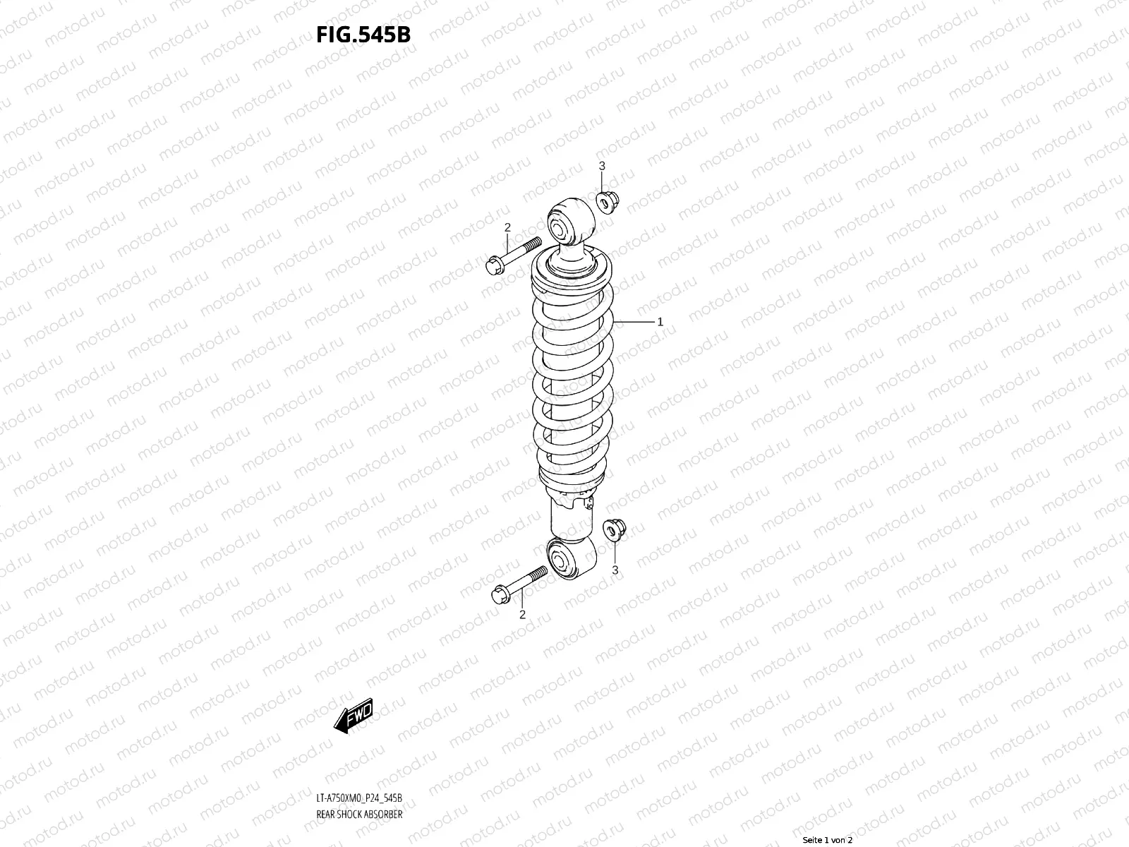 545B - REAR SHOCK ABSORBER (LT-A750XPM0 P24)