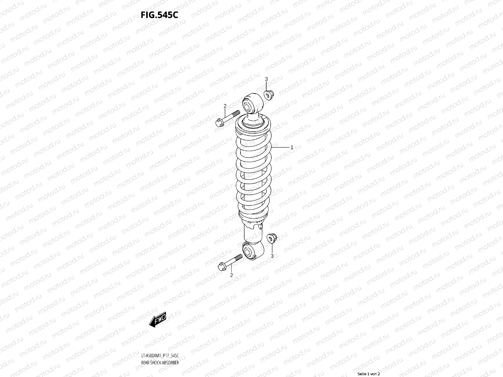 545C - REAR SHOCK ABSORBER (LT-A500XPZ:M1:P17)