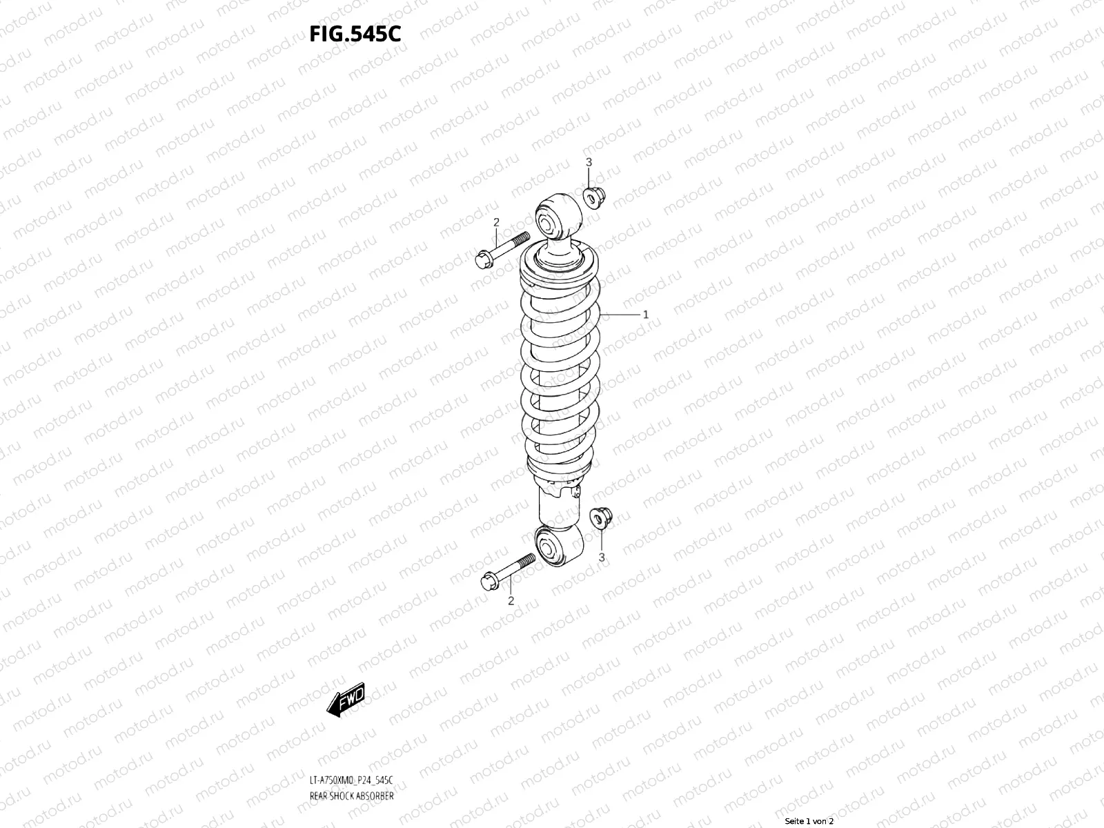 545C - REAR SHOCK ABSORBER (LT-A750XPZM0 P24)